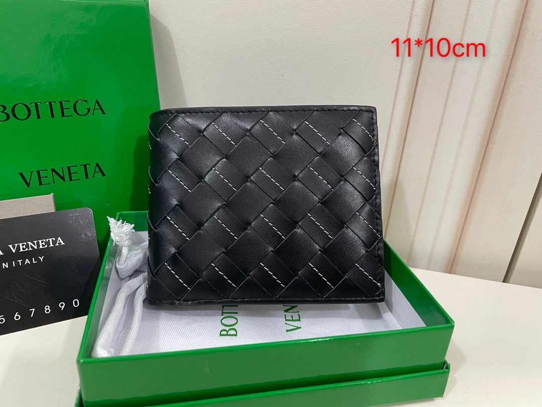Bottega Veneta Portefeuille en cuir intrecciato 8 emplacements pour cartes 2 compartiments à billets