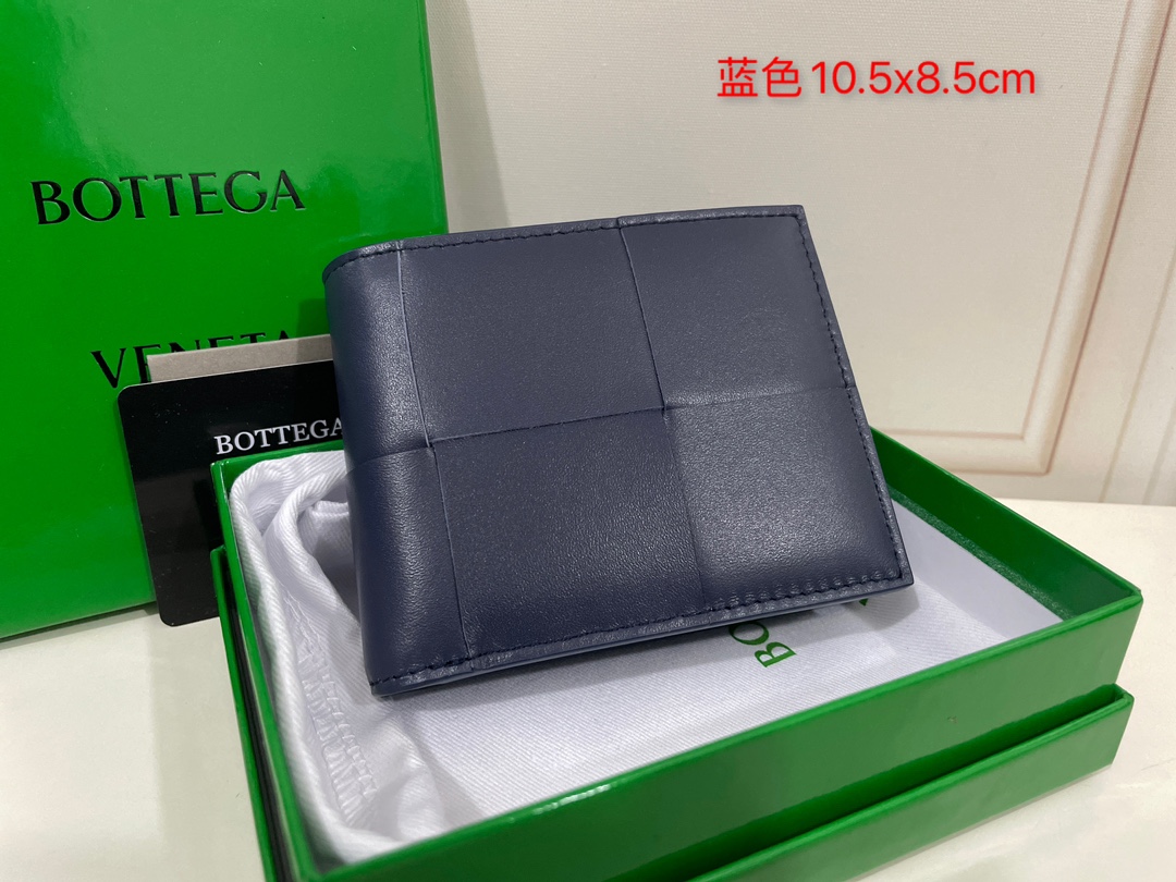 Bottega Veneta Compact Wallet Highlight Calfskin Large Intrecciato 8 Card Slots