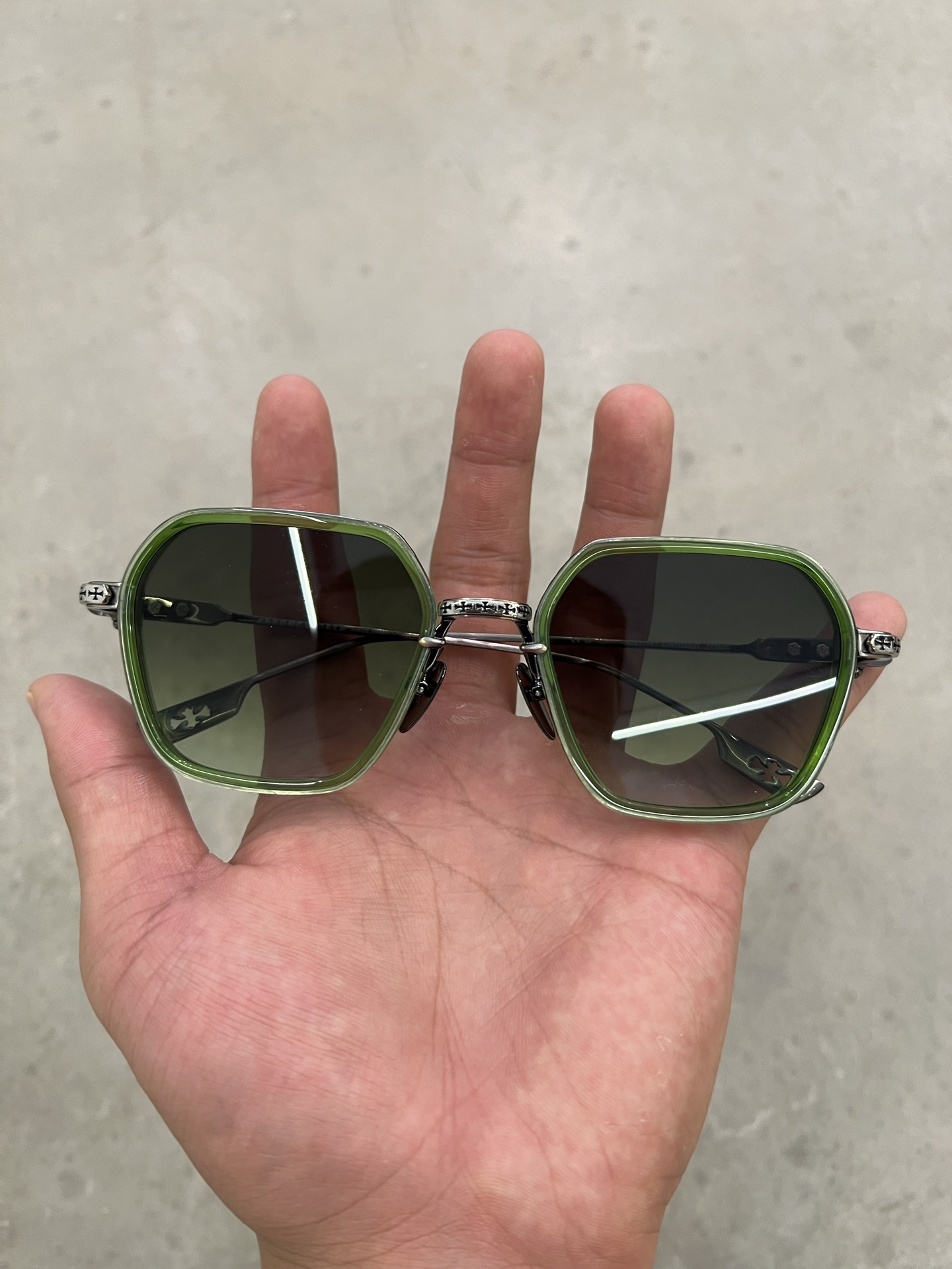 Chrome Hearts Hollow Cross Sunglasses