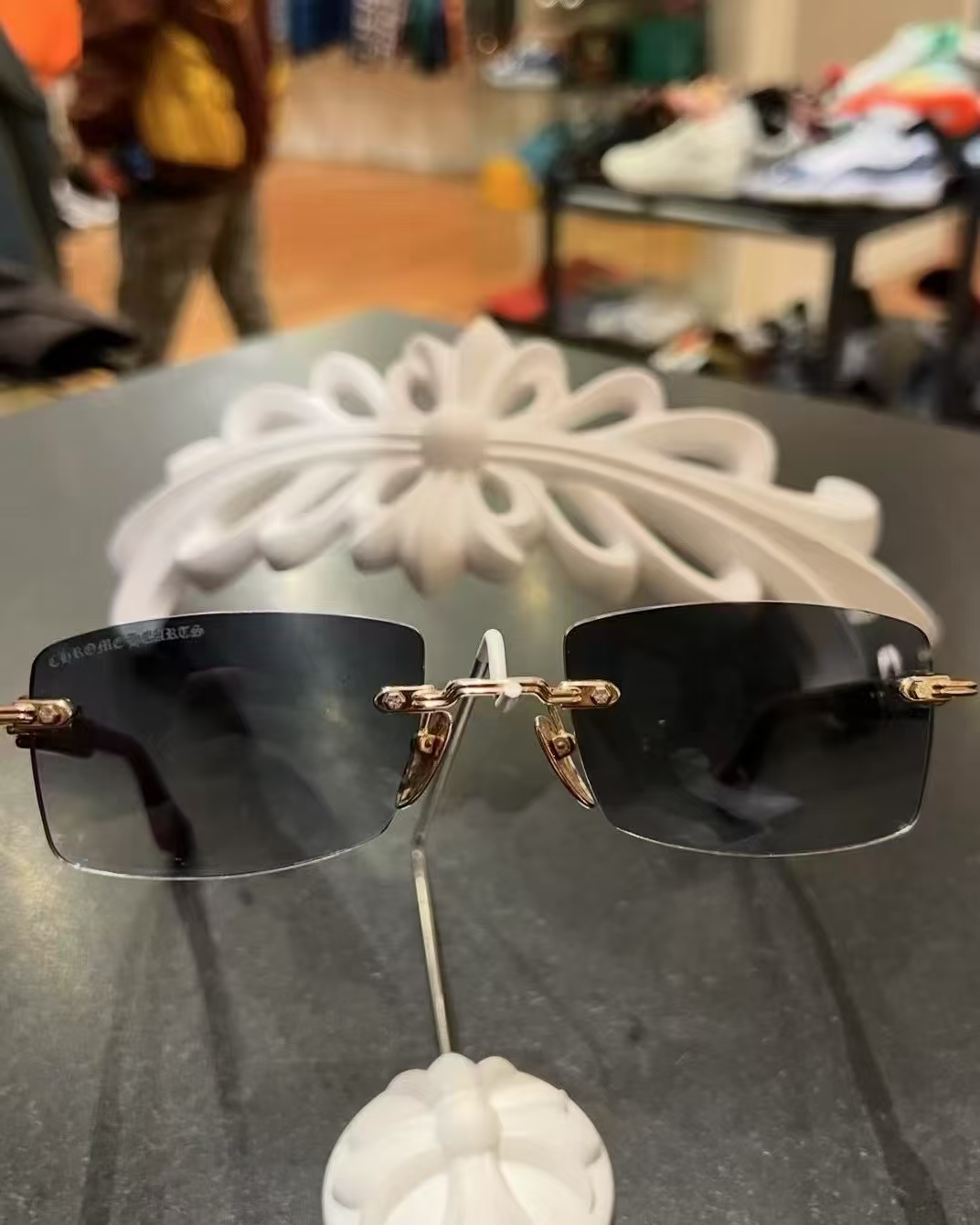 chromehearts Chrome Hearts Gold (925 silver base electroplated with 18K gold, same as original) DEEP II Sunglasses