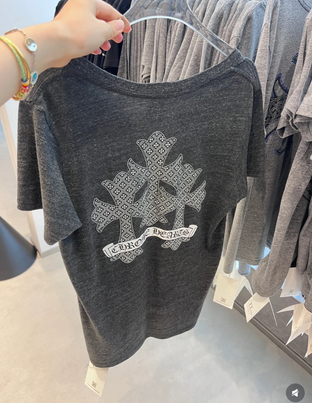 크롬하츠 여성 프린트 슬림핏 반팔 티셔츠 레플리카 10167 Chrome Hearts Women T Shirt