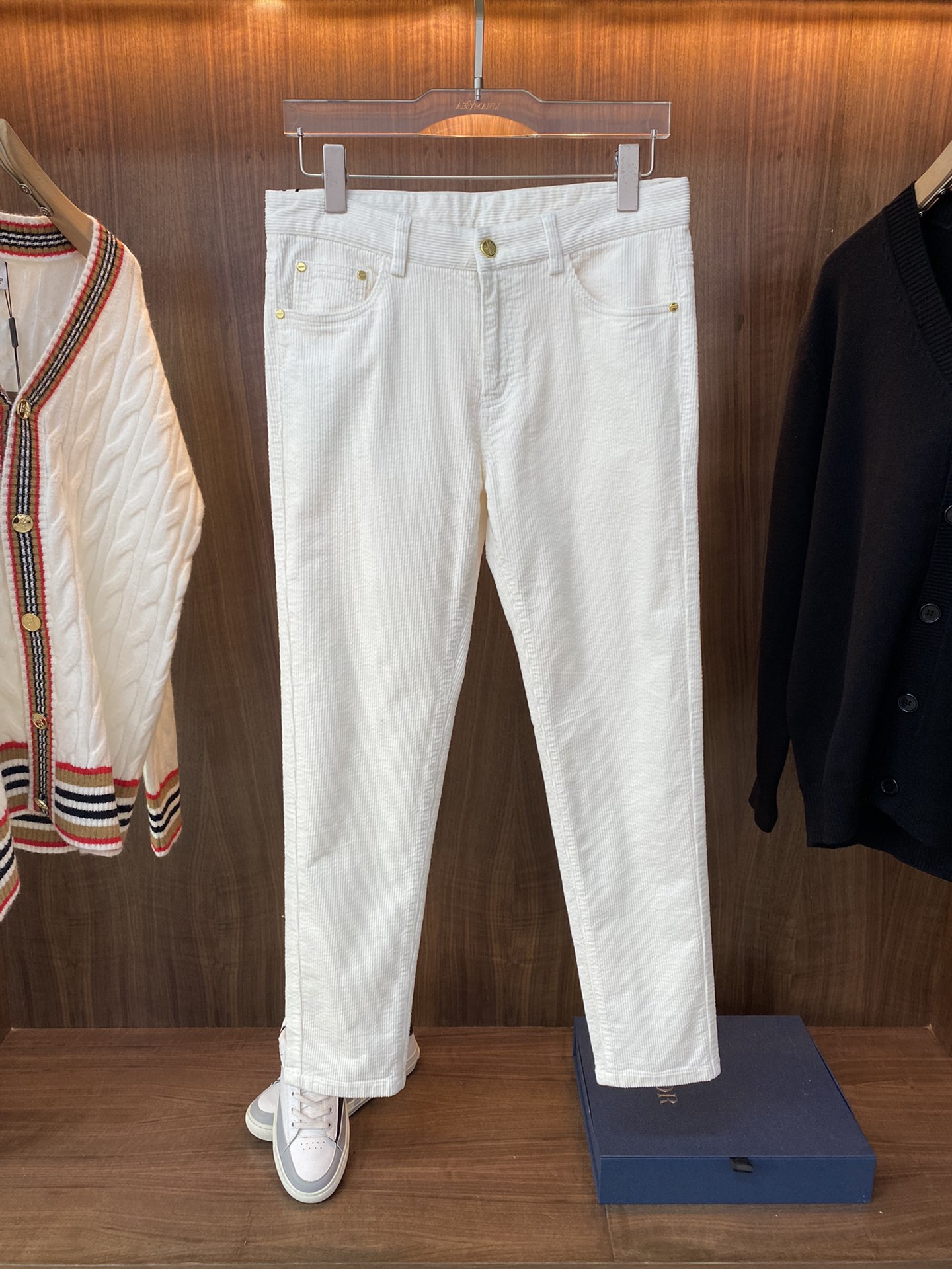 Versace Clothing Pants & Trousers Corduroy Cotton Fashion Casual