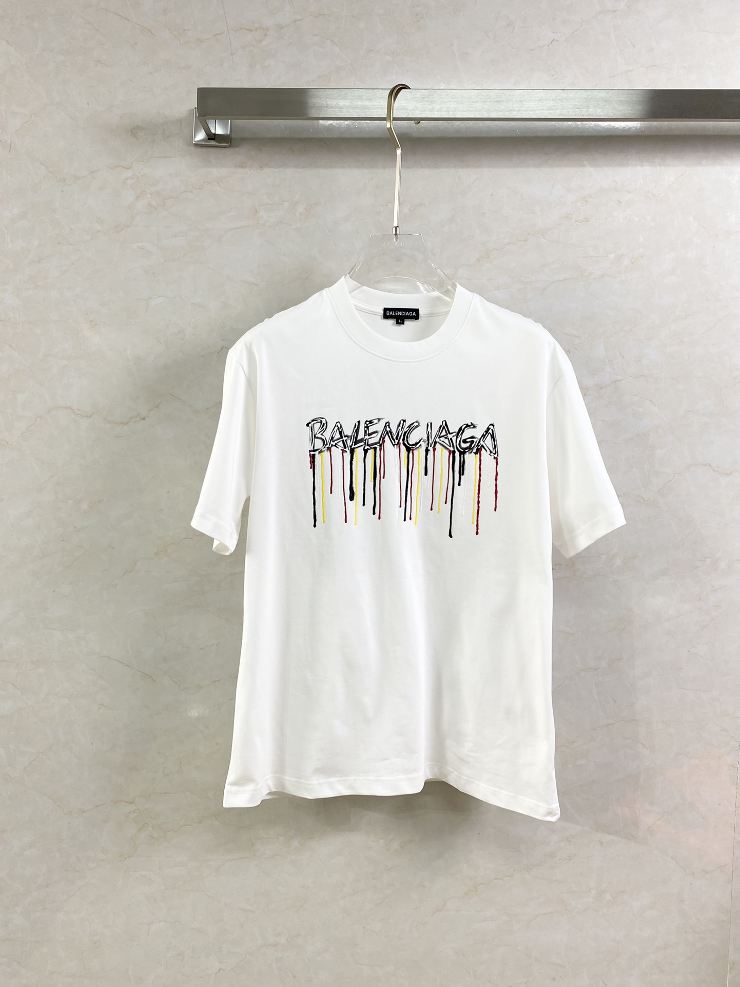 Balenciaga Kleding T-Shirt Replica kopen
 Katoen Dubbele garens katoen Lente/Zomercollectie