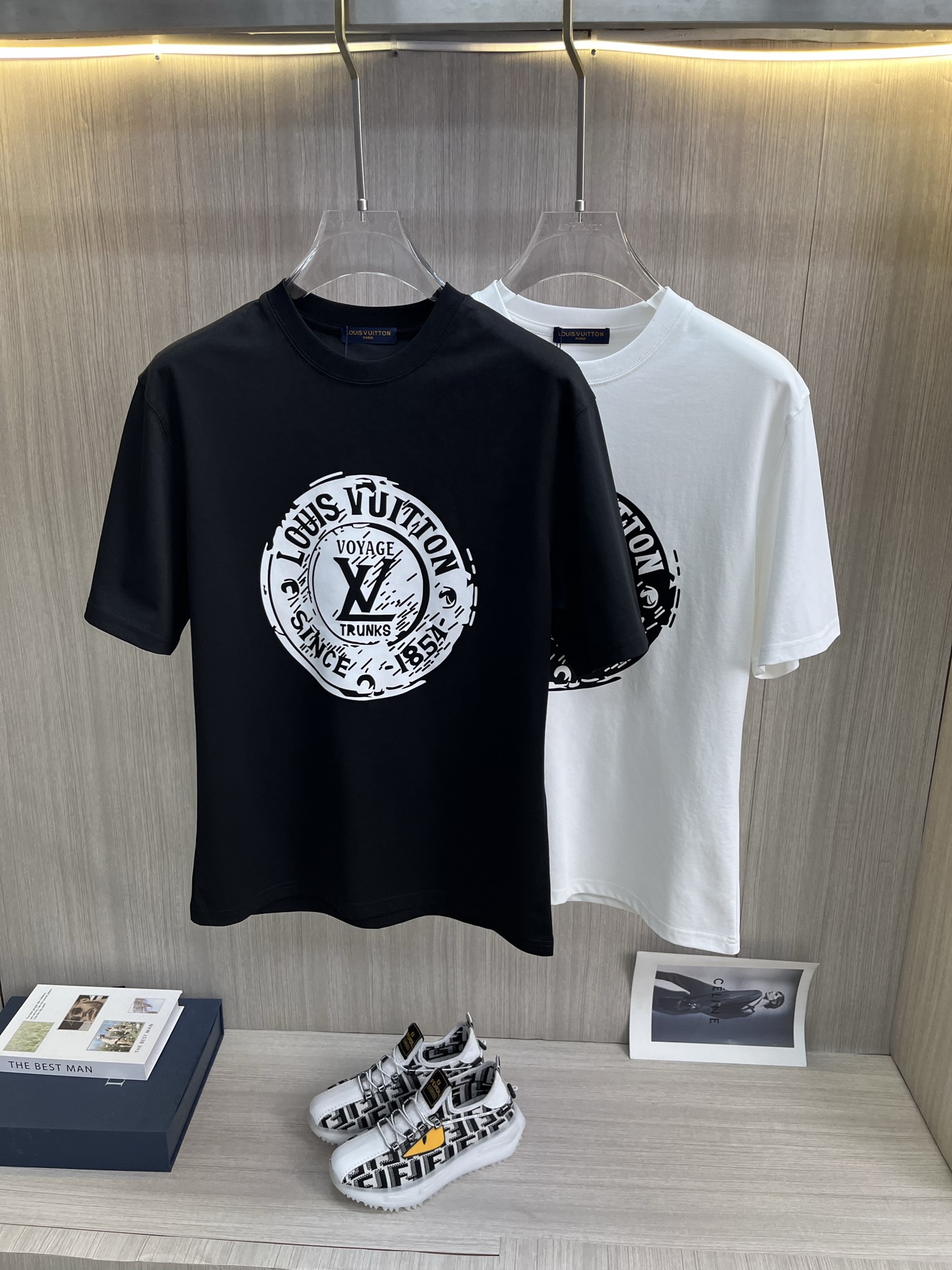 Louis Vuitton טי שירט שרוול קצר לגברים ולנשים, עיצוב עכשווי 10 i1747322590411 3910 0 8