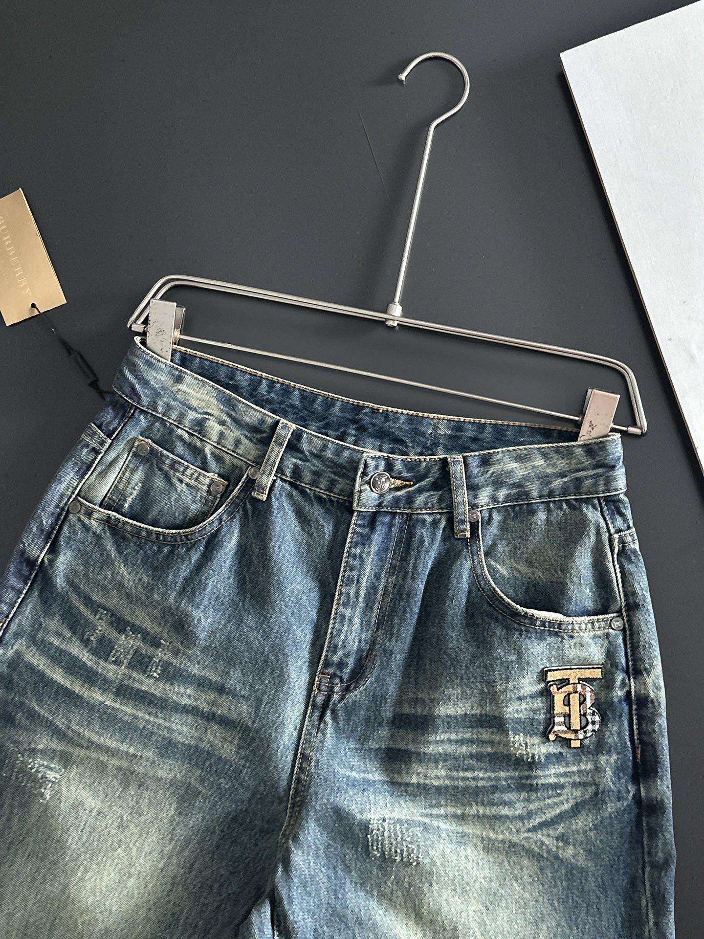 P800 BBR Cowboy Pocket Pants: Retro Gradient Style with Fine Details - 图片 4