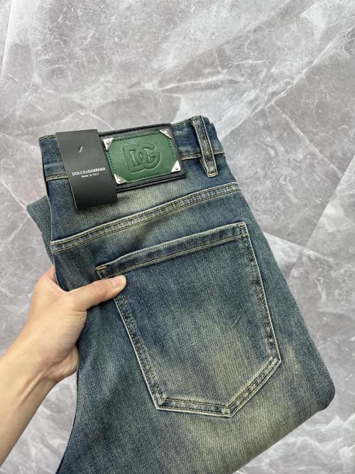 Dolce&Gabbana Men's Denim Jeans - Washed Finish, Heavyweight Denim, Exclusive Design 1 Dolce&Gabbana Men's Denim Jeans - Washed Finish, Heavyweight Denim, Exclusive Design
