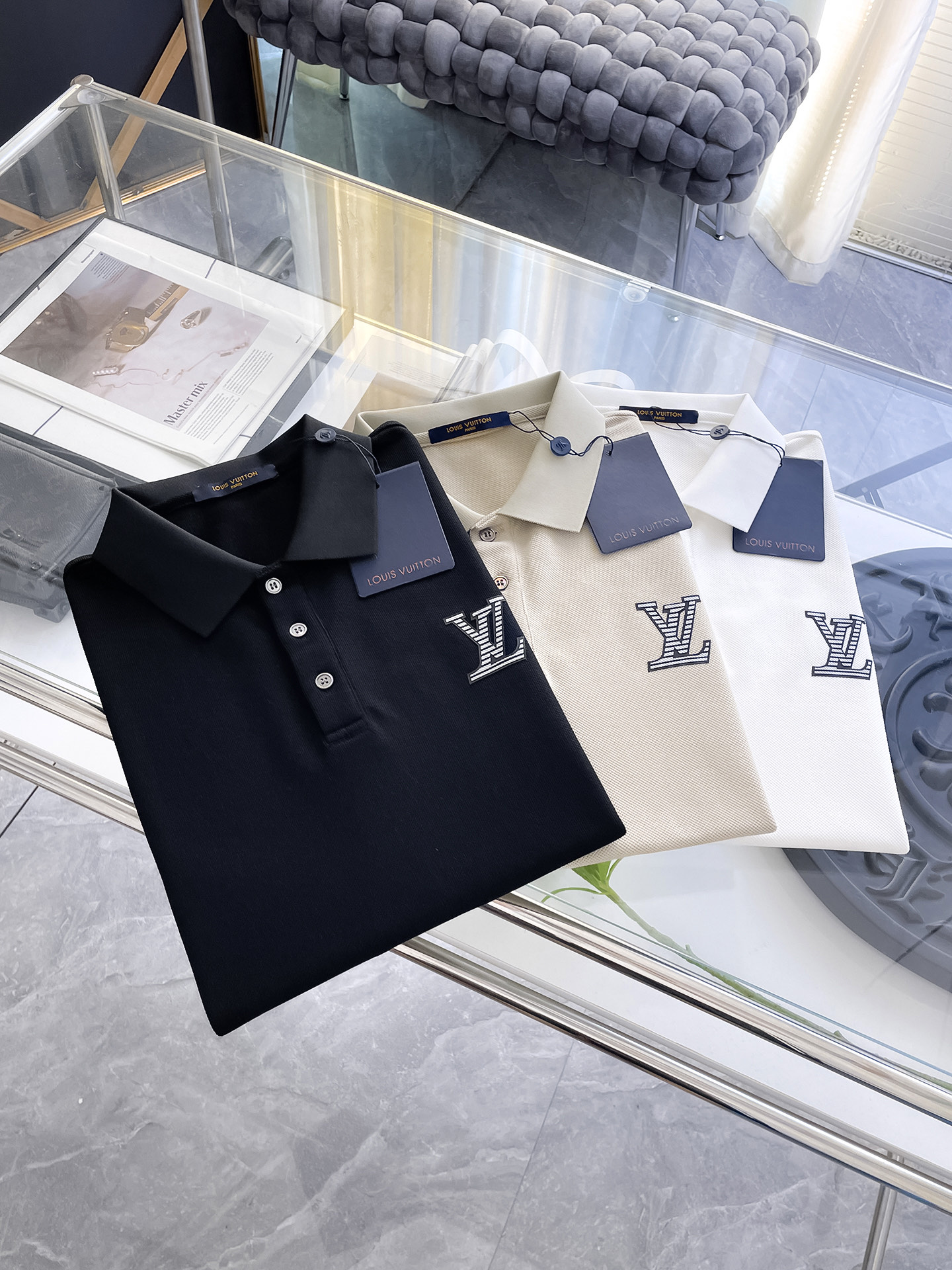 Louis Vuitton 2025 Spring/Summer Short Sleeve Polo Shirt, Three-Label 2 i1753168772404 3542 0 0