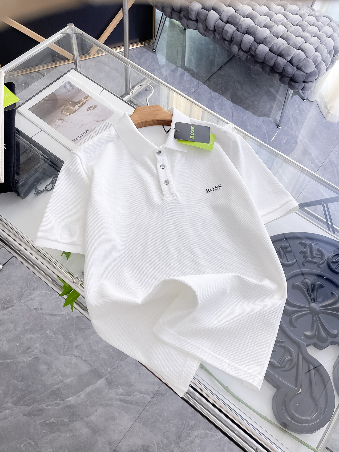 BOSS 2025 Spring/Summer Men's Short Sleeve Polo Shirt - Sizes M to XXXL 5 i1753168816225 8646 0 3