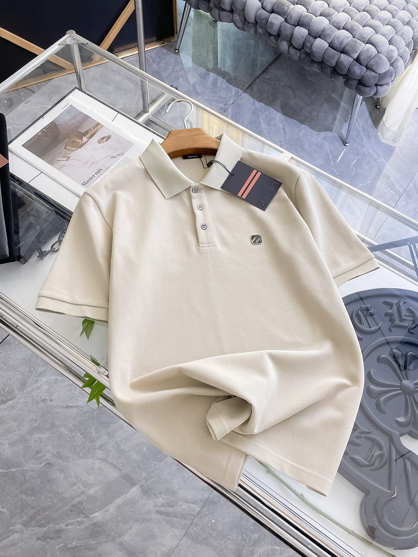 Z Zegna Men's Short Sleeve Polo Shirt - Classic Style and Comfort 5 i1753168875096 8333 0 3