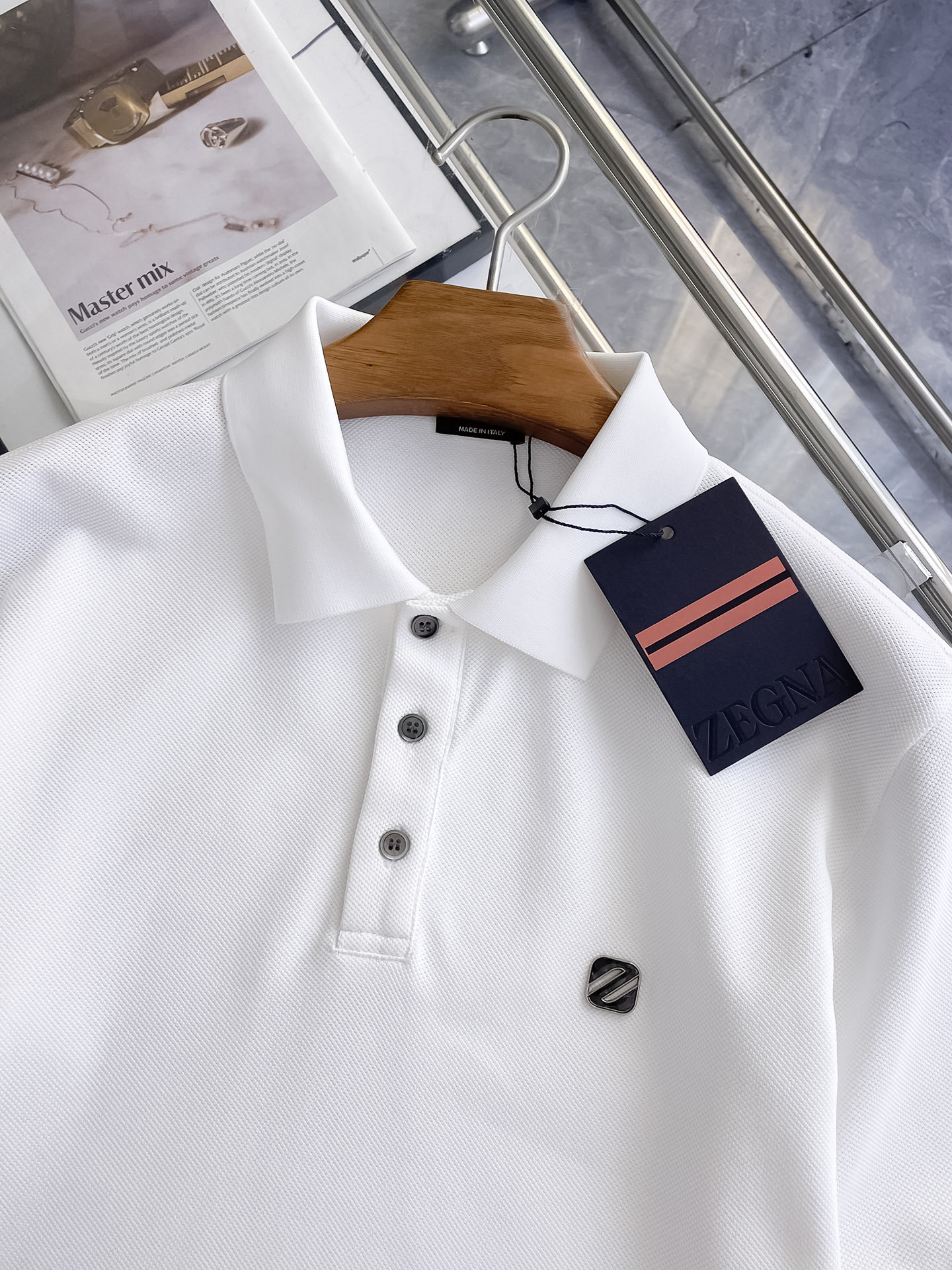 Z Zegna Men's Short Sleeve Polo Shirt - Classic Style and Comfort 8 i1753168890773 8395 0 6