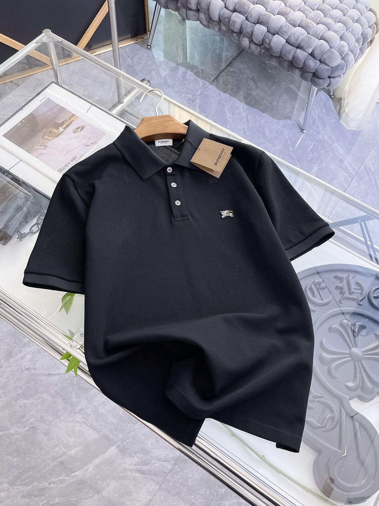 Burberry Men's Short Sleeve Polo Shirt | Classic Fit & Embroidered Logo 3 i1753169067423 8525 0 1