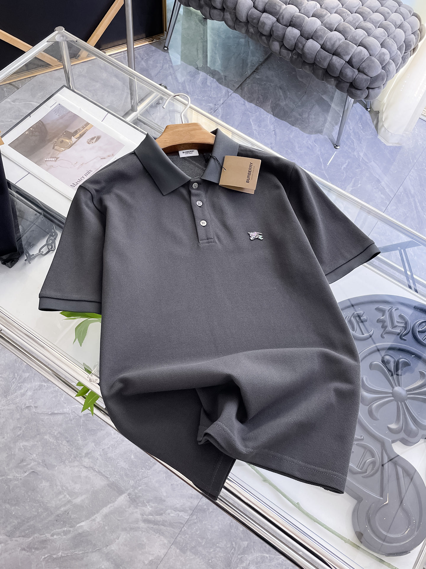 Burberry Men's Short Sleeve Polo Shirt | Classic Fit & Embroidered Logo 4 i1753169067480 8115 0 2