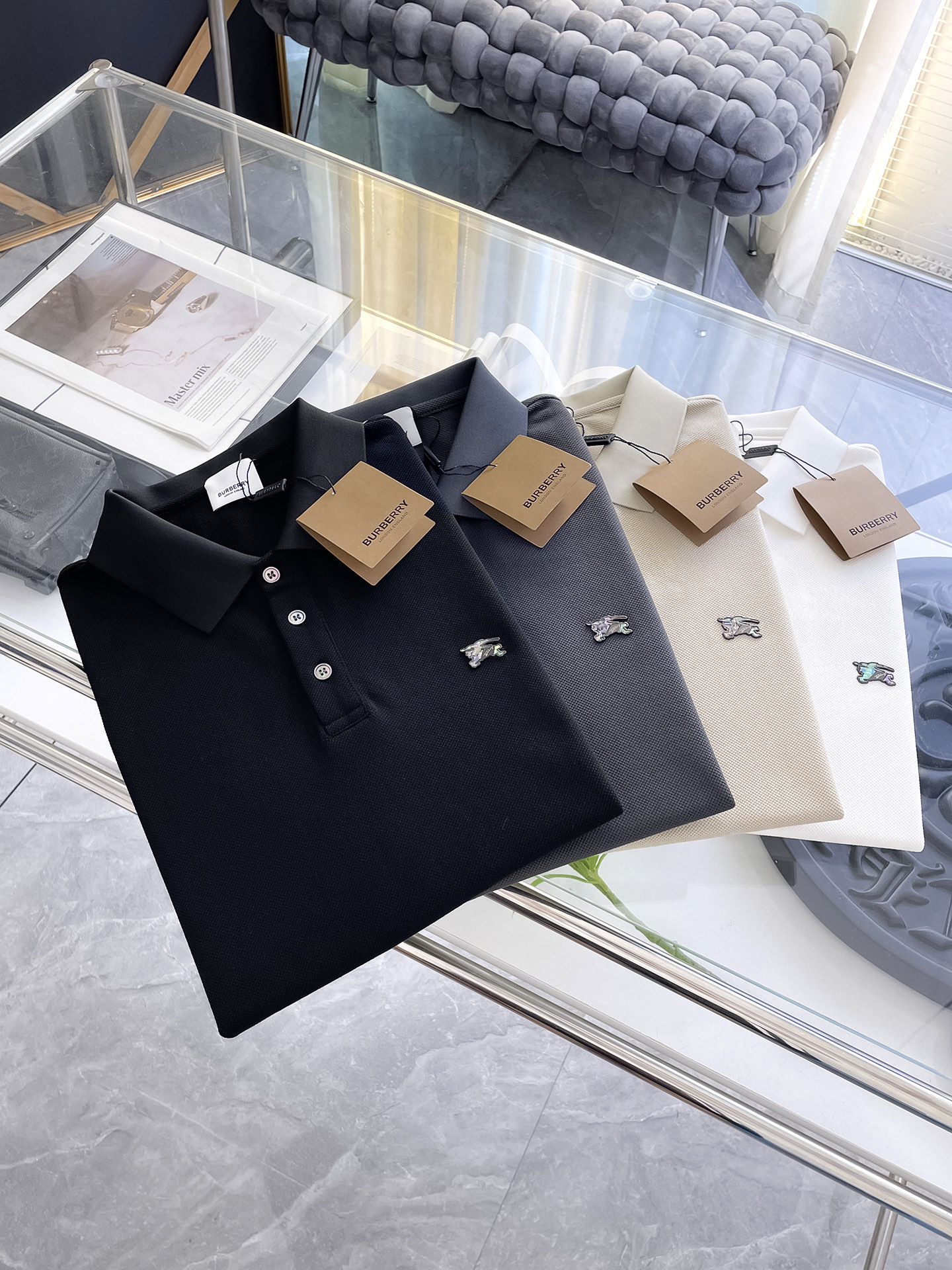 Burberry Men's Short Sleeve Polo Shirt | Classic Fit & Embroidered Logo 2 i1753169085139 76 0 0