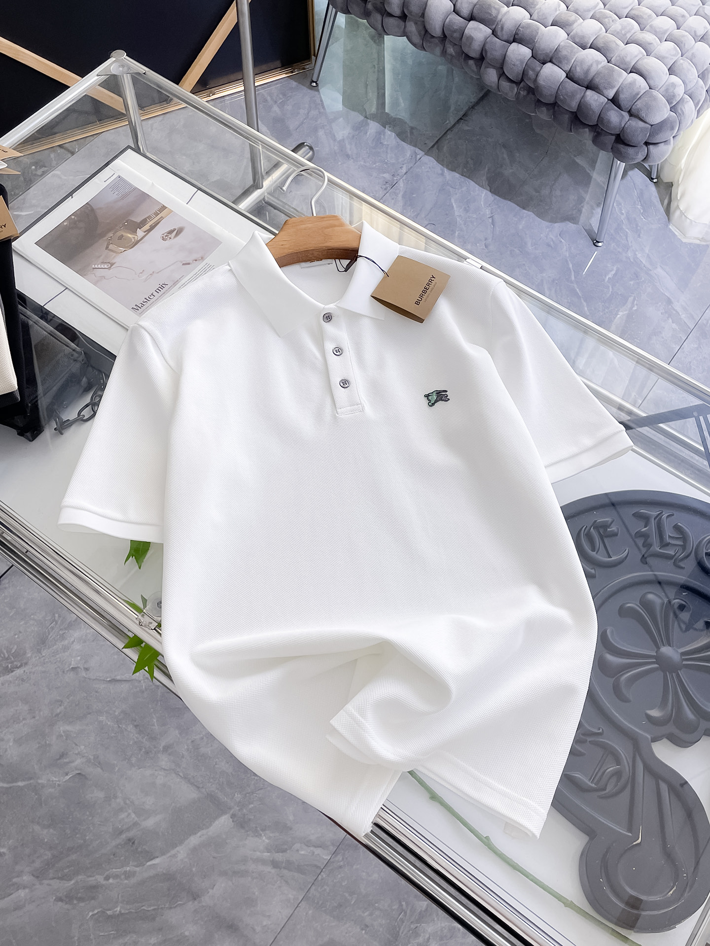 Burberry Men's Short Sleeve Polo Shirt | Classic Fit & Embroidered Logo 6 i1753169085178 5405 0 4