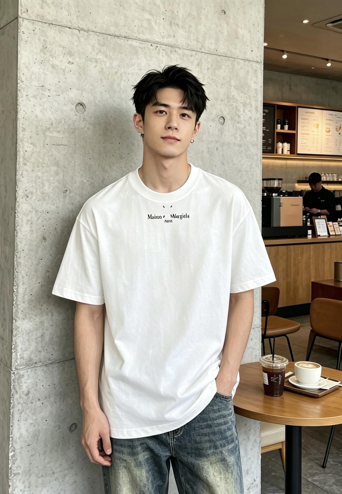 NO:860687,MM6 Margiela 2026ss spring and summer high-quality short-sleeved T-shirt for couples, selected from 280 grams of high-weight pure cotton fabric, handicraft grade, genuine accessories, stitch work in line with quality requirements, super easy to match, dropped shoulder style, quality and tailoring design are first-class, full of style, color matching is familiar and versatile. Size S-3XL, dropped shoulder version, please state your height and weight when placing an order, masion margiela, masion  margiela,T-shirt,tees,t-shirt,19860909MM6马吉拉 2026ss春夏高品质情侣款短袖T恤,甄选280克高克重纯棉面料,工艺品级别,辅料顶真,车线做工符合精品要求,超级好搭配,落肩款,品质及剪裁设计都堪称一流,型格十足,配色轻熟百搭.尺码S-3XL,落肩版型,下单报身高体重,,masion margiela,masion margiela,T-shirt,tees，t-shirt,,Men's clothing