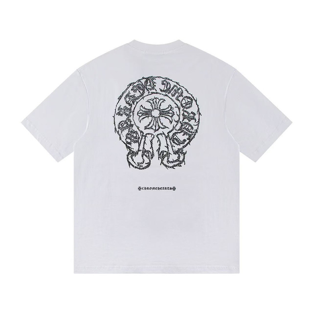 Chrome Hearts Camiseta de Manga Corta con Diseño Estampado en Algodón Premium 8 i1744399172 2972 7