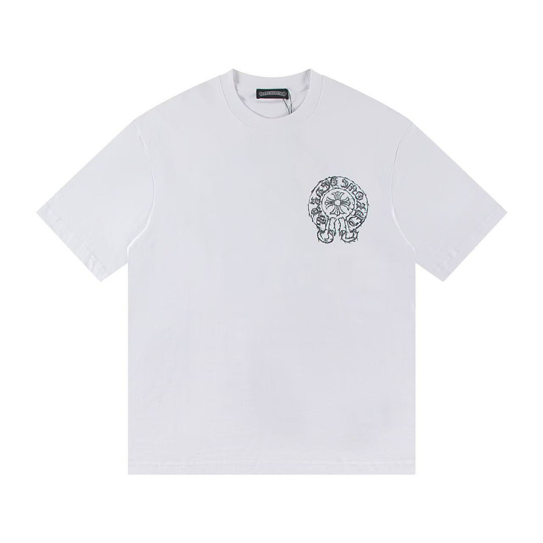 Chrome Hearts Camiseta de Manga Corta con Diseño Estampado en Algodón Premium 9 i1744399172 409 8