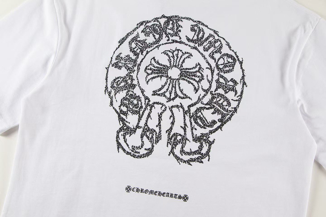 Chrome Hearts Camiseta de Manga Corta con Diseño Estampado en Algodón Premium 10 i1744399172 7244 1