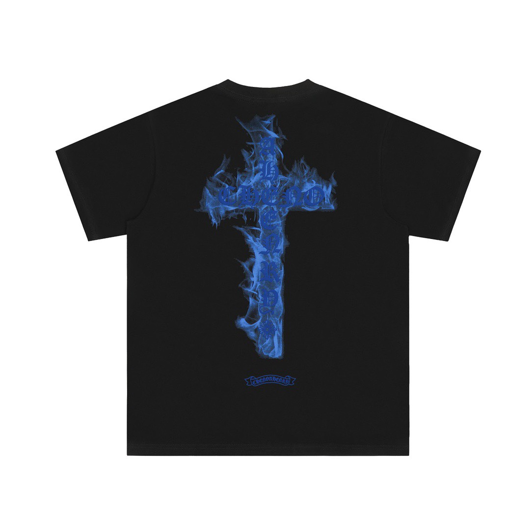 Chrome Hearts Camiseta de Manga Corta con Cruz Azul - Edición 2025 3 i1744399251 878 2