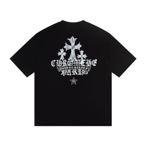 Chrome Hearts Paris טי שירט שרוול קצר לגברים - כותנה איכותית, עיצוב טרנדי 1 Chrome Hearts Paris טי שירט שרוול קצר לגברים – כותנה איכותית, עיצוב טרנדי