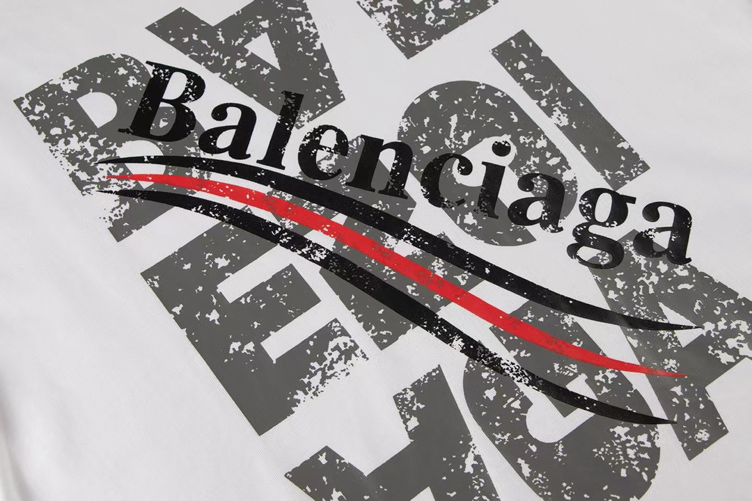 Balenciaga Camiseta con Estampado de Logotipo Fluido para Hombre y Mujer 7 i1744654690 2892 3