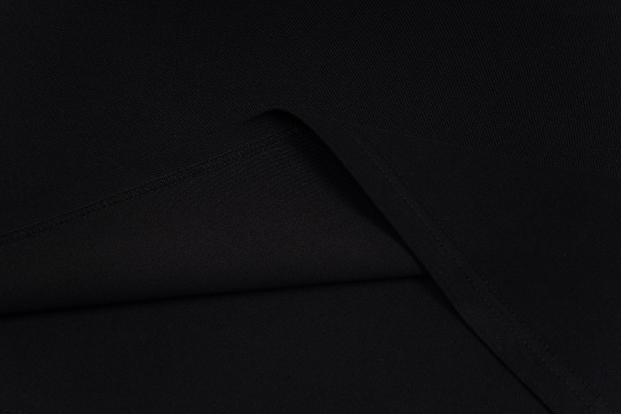 High-Quality Double-Garter Fabric: Disant Descente Series 32s, 280g, Black & White, XS-L - 图片 7