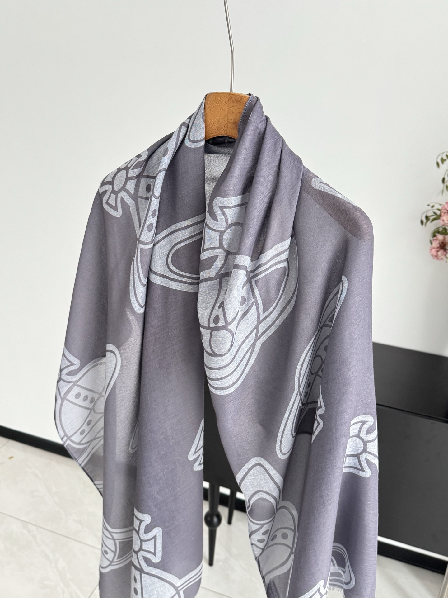 Chanel Haute Couture Silk Twill Scarf Shawl Ref.19F6A3D2 5