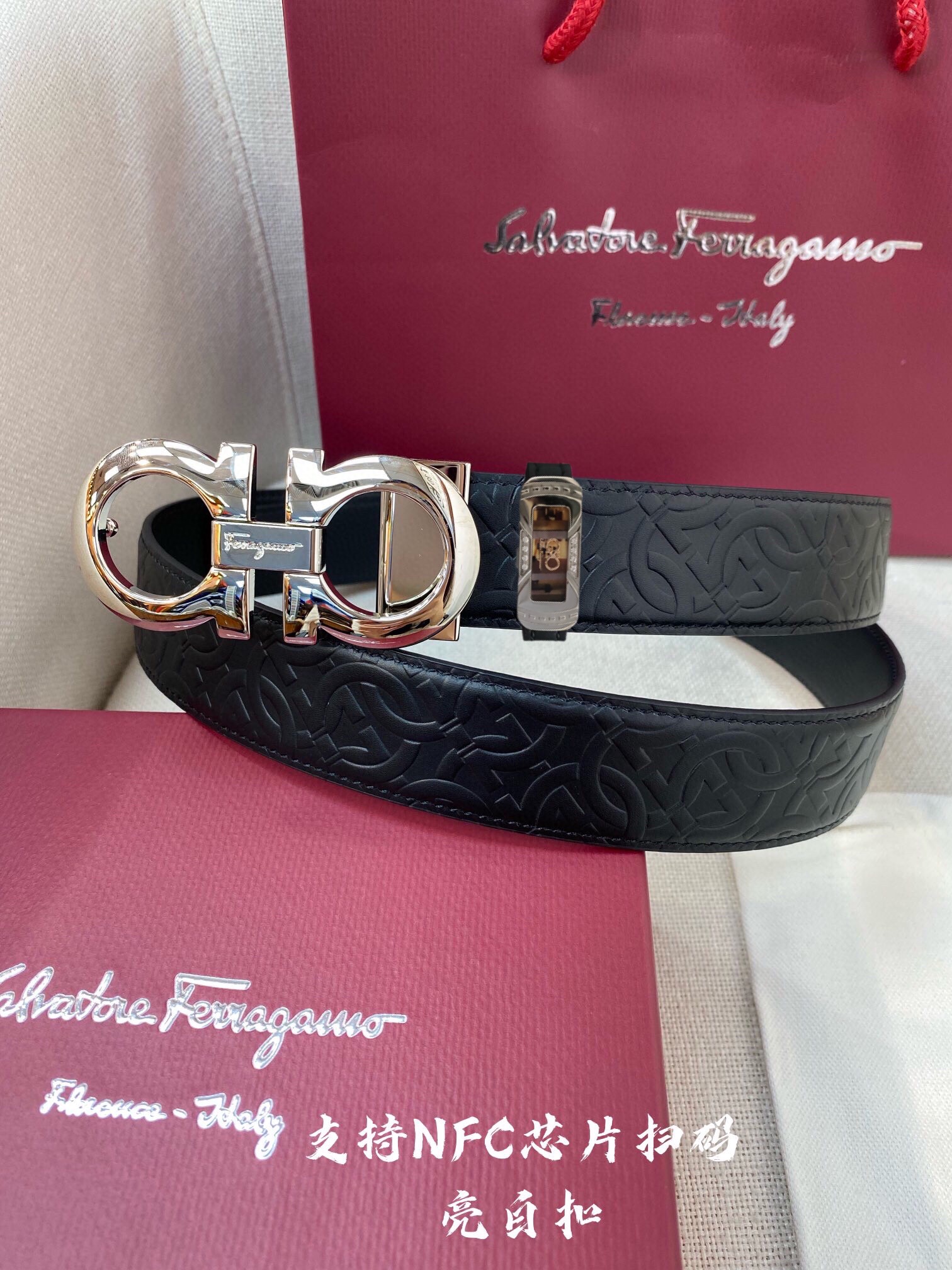 Ferragamo 菲拉格慕 NFC-F3.5cm高级定制款男士皮带 ，双面进口牛皮，自行选择搭配 真材实料 很有质感 不失风范 可自行裁剪