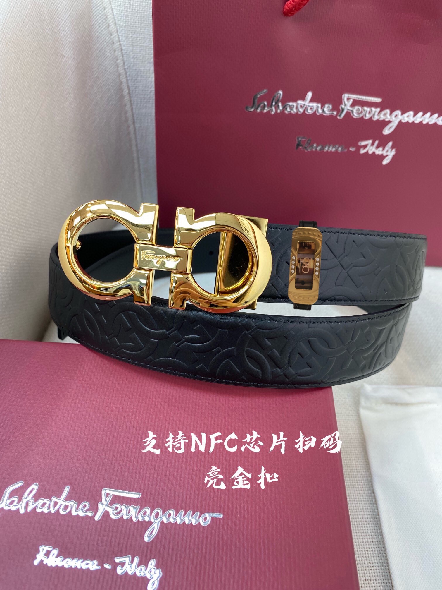 Ferragamo 菲拉格慕 NFC-F3.5cm高级定制款男士皮带 ，双面进口牛皮，自行选择搭配 真材实料 很有质感 不失风范 可自行裁剪
