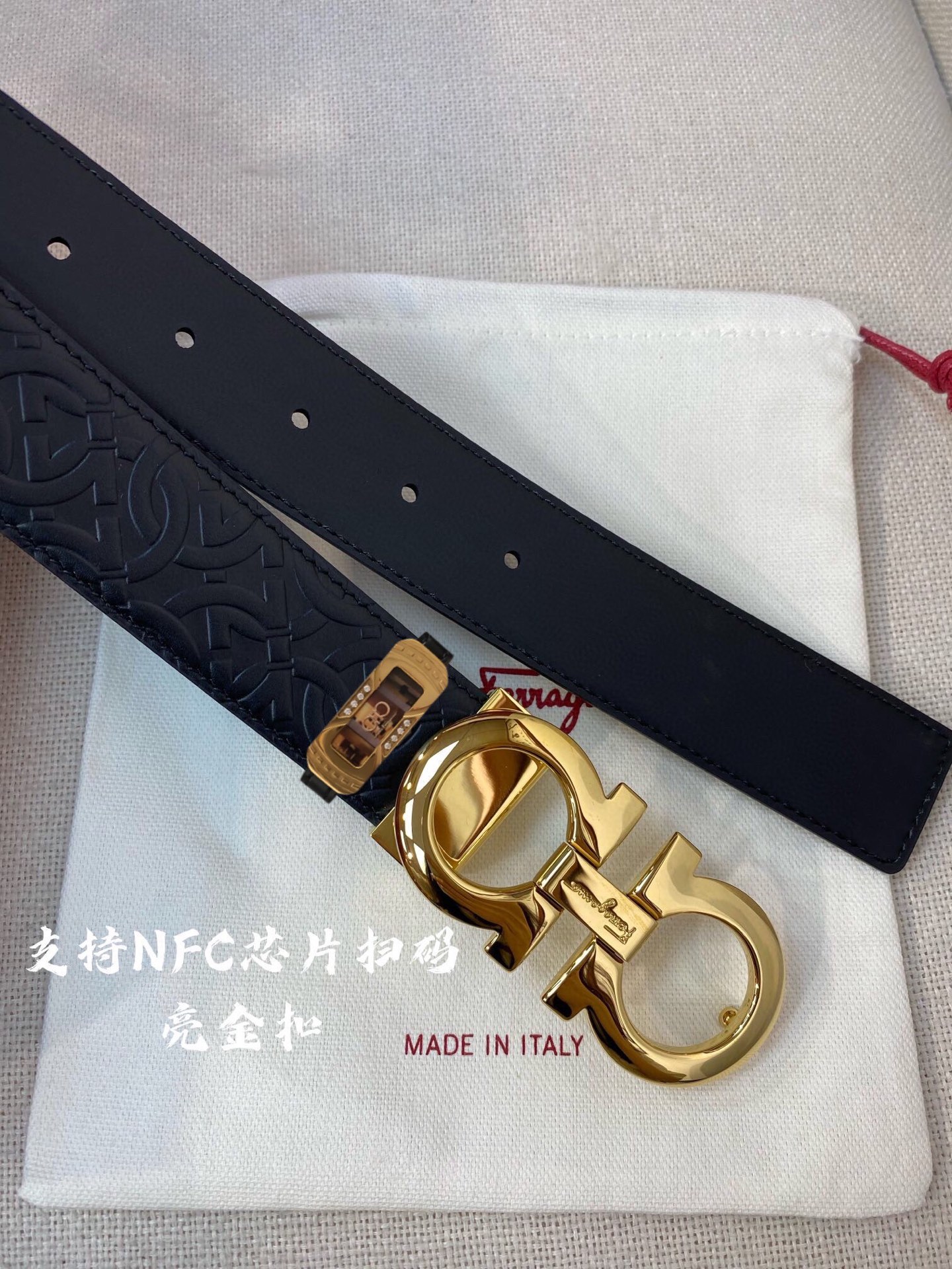 Ferragamo 菲拉格慕 NFC-F3.5cm高级定制款男士皮带 ，双面进口牛皮，自行选择搭配 真材实料 很有质感 不失风范 可自行裁剪