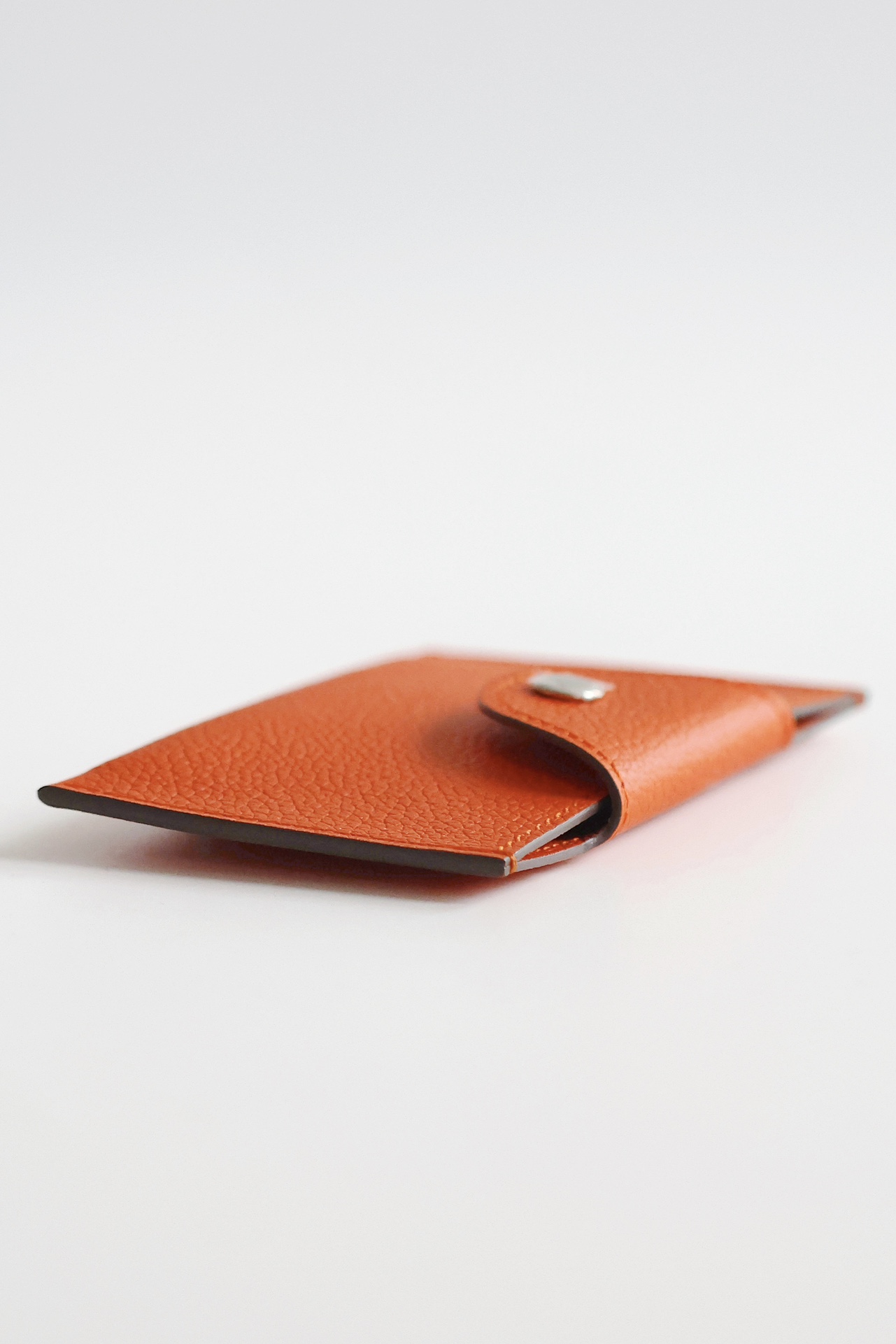 Hermes Evercolor Leather Card Holder with Palladium Hardware - Orange 3 i1747818569 3859 2
