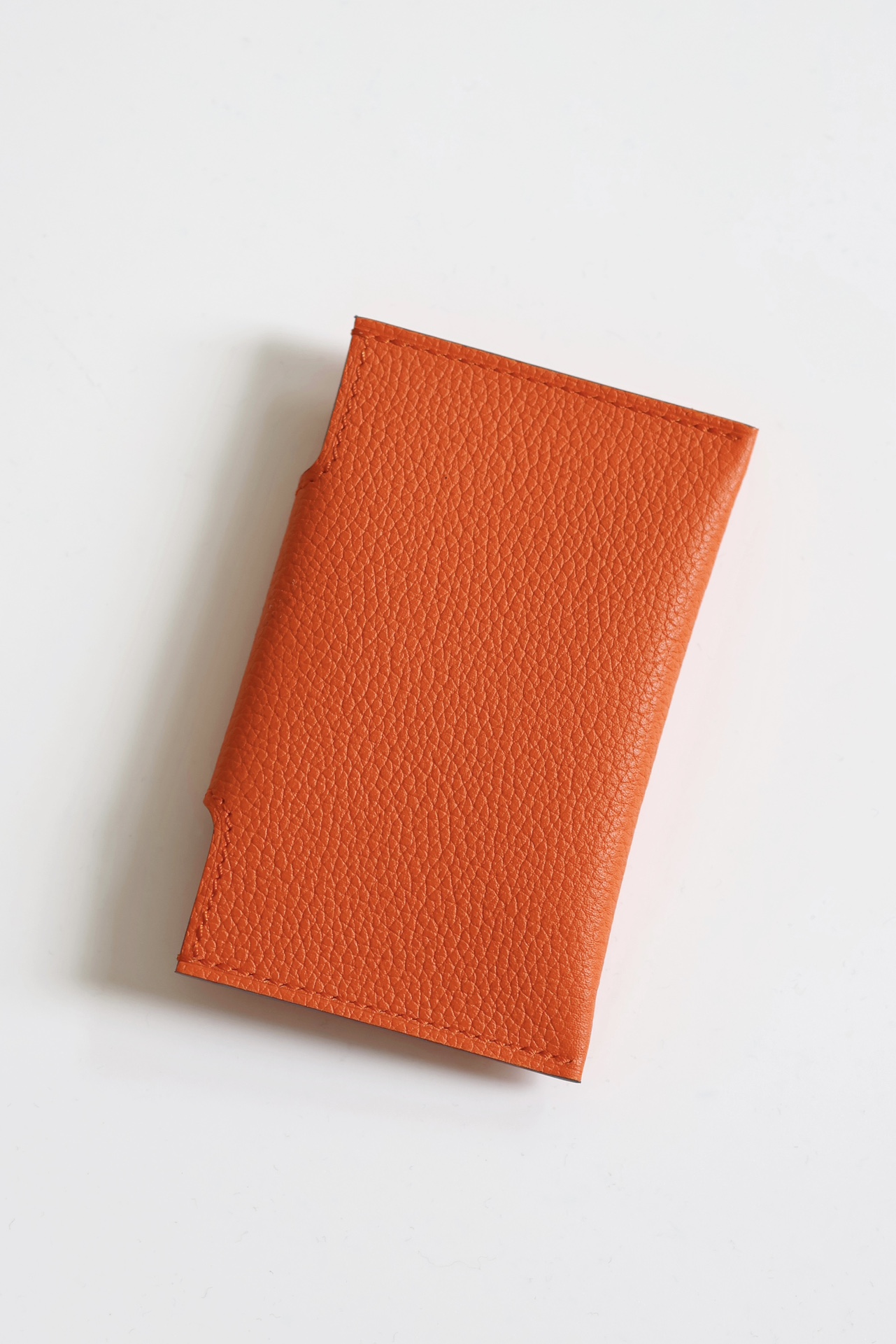 Hermes Evercolor Leather Card Holder with Palladium Hardware - Orange 7 i1747818569 6313 1