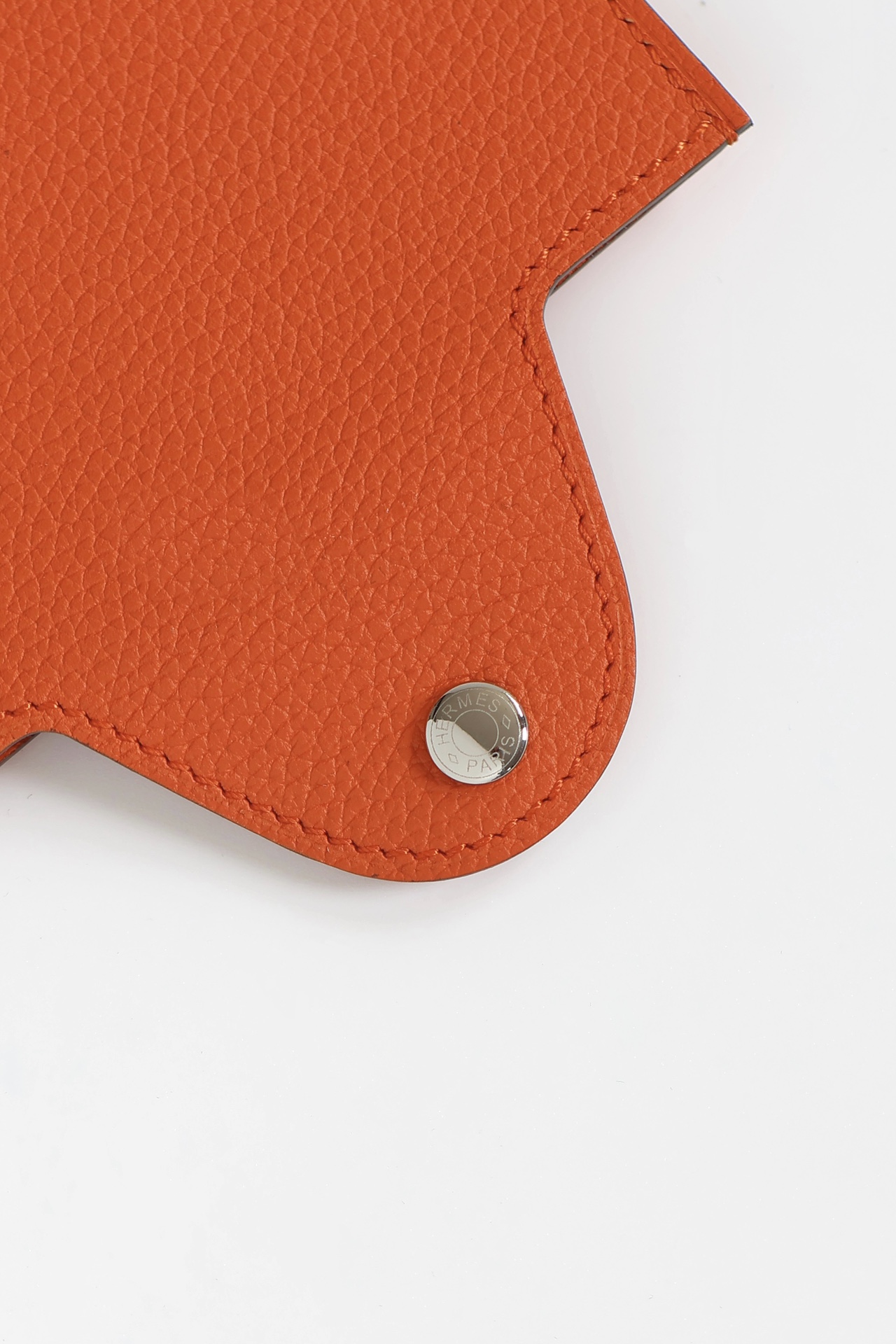 Hermes Evercolor Leather Card Holder with Palladium Hardware - Orange 6 i1747818569 9725 0