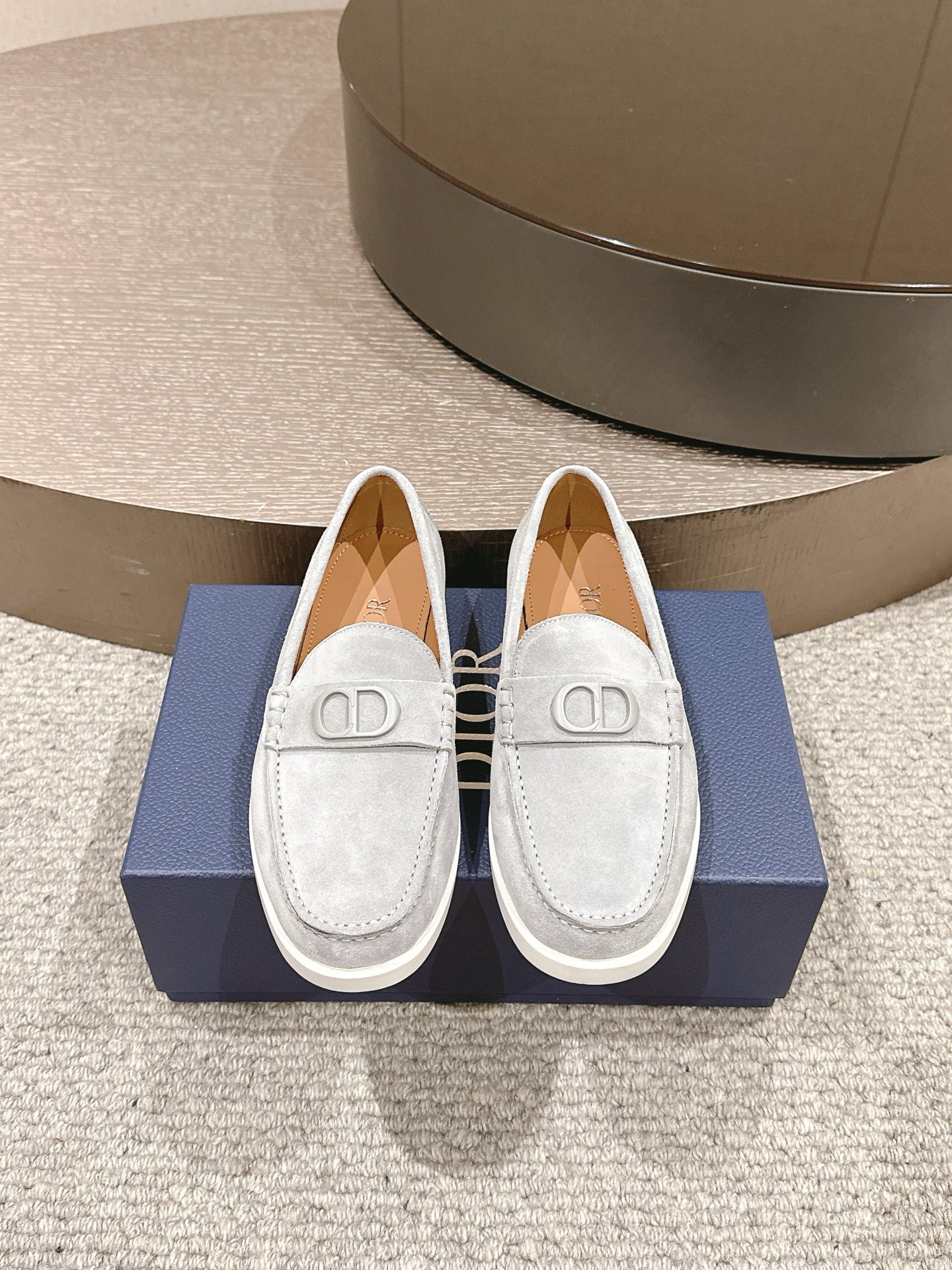 Dior Men's Suede Loafers - Comfortable Leather Lining & Durable Rubber Sole