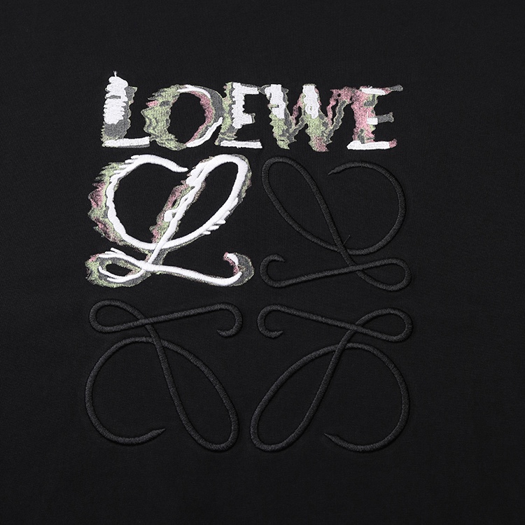 Loewe 25s Cotton Fabric Shirt: 270g, S-XXL, White/Black, Original Website, 3rd Standard - 图片 4