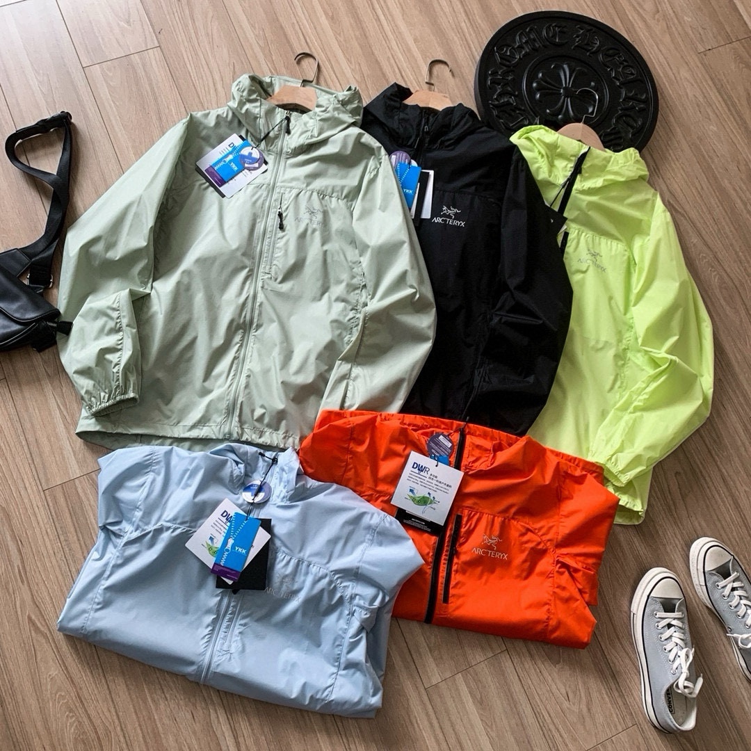 Arcteryx Kleding Jas &Jassen Sun Protection Clothing Bonenplakkleur Zwart Blauw Fluorescerend groen Groen Lichtblauw Unisex