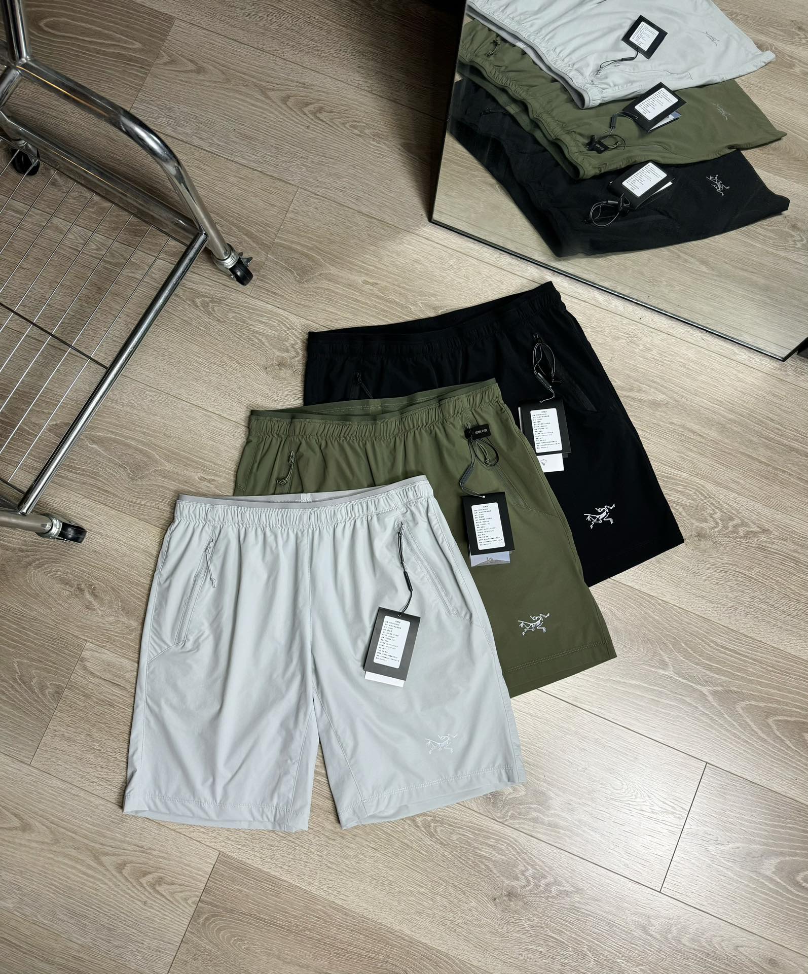 Arcteryx Kleding Korte Broek Zwart Groen Grijs Zomercollectie Snel drogen