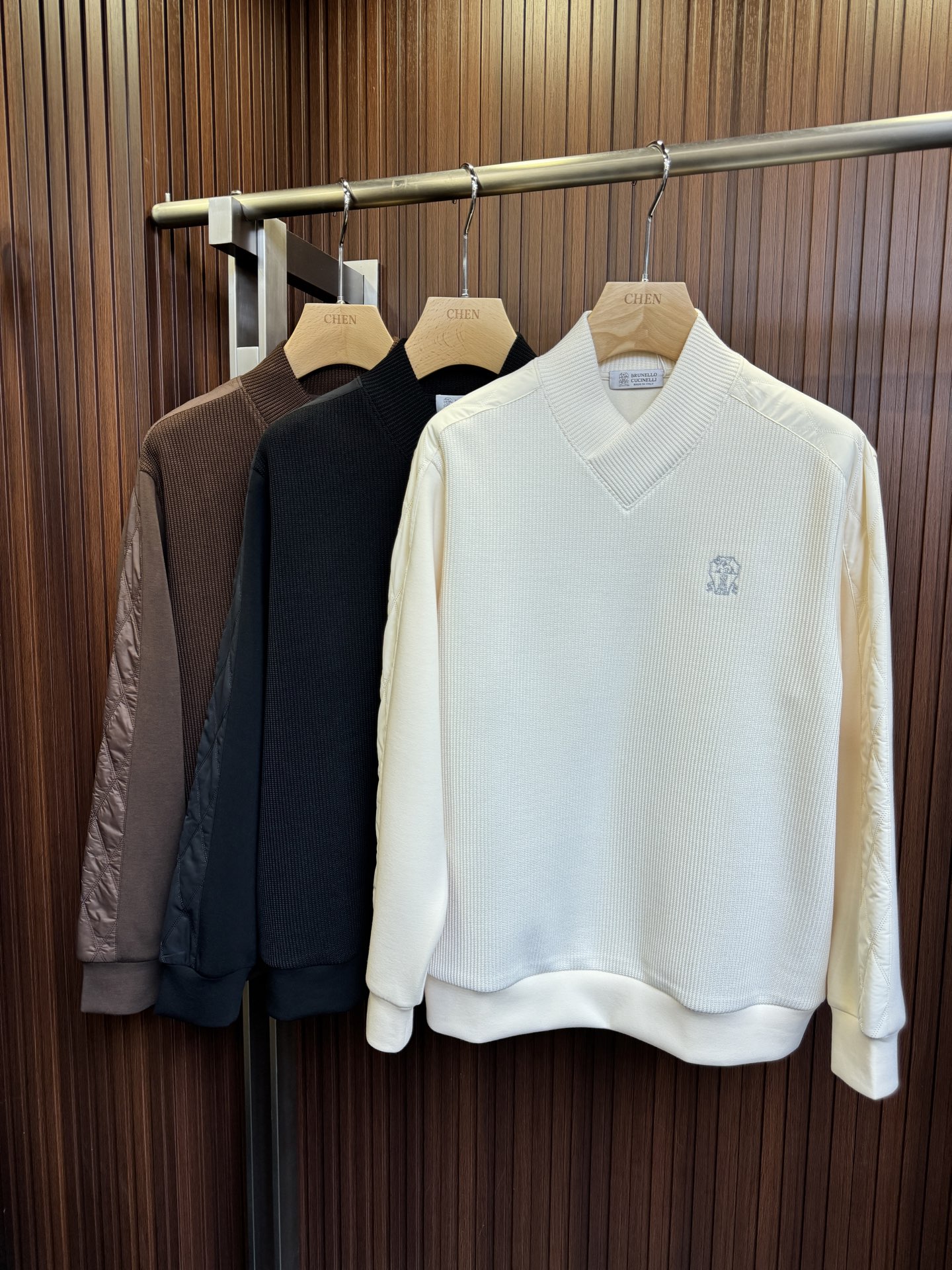 NO:644871,BC*2025New New·Knitted sweatshirt new color black rice coffee size 48-56 (M-3XL),,hoodie,sweatshirts,alexander wang19860909BC*2025New New·针织卫衣新款 颜色 黑 米 咖 码数 48-56（M-3XL）,,hoodie,sweatshirts,alexander wang,Men's clothing