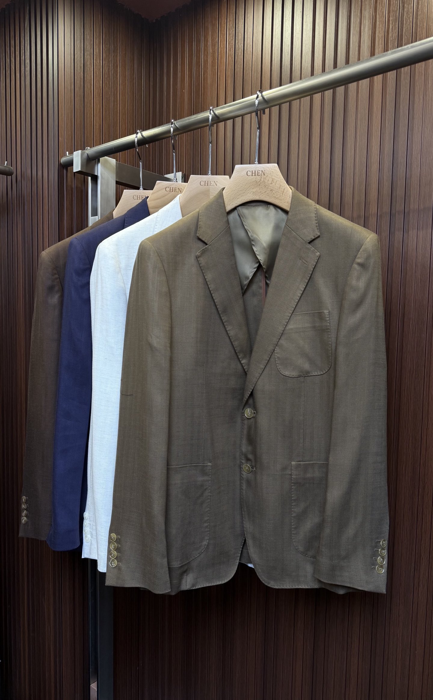 NO:756579,LP*2025New New·Line Suit Color Green White Blue Brown Size 48-56 (M-3XL),,loro piana,19860909LP*2025New New·亚麻西服 颜色 绿 白 蓝 棕 码数 48-56（M-3XL）,,loro piana,,Men's clothing