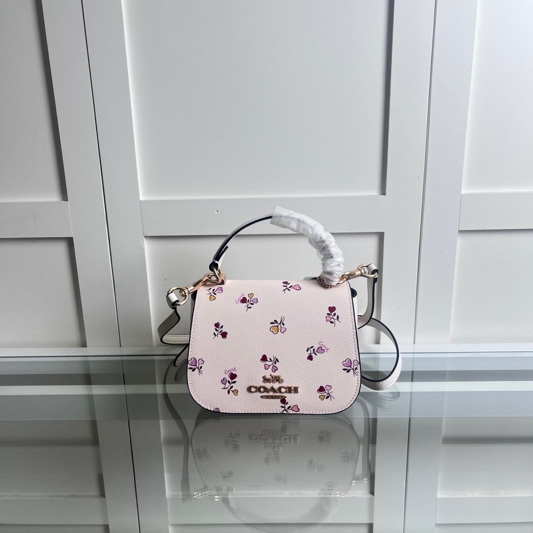 yqwld\n新品 COACH 蔻驰 Lysa Top Handle Bag 女士手拎包斜挎包 \n尺寸：17.5*12.5*8.5