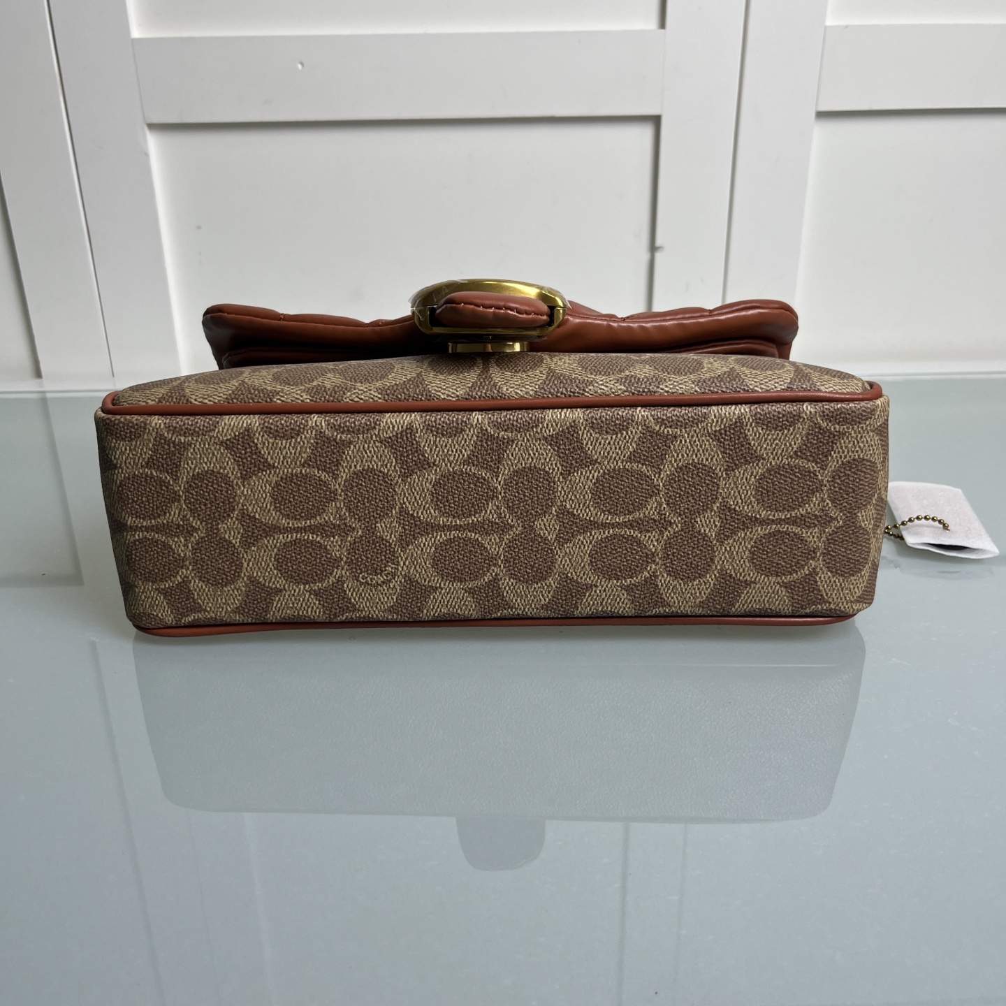 COACH 蔻驰 菱格タビー26 酒神包 チェーンショルダーバッグ