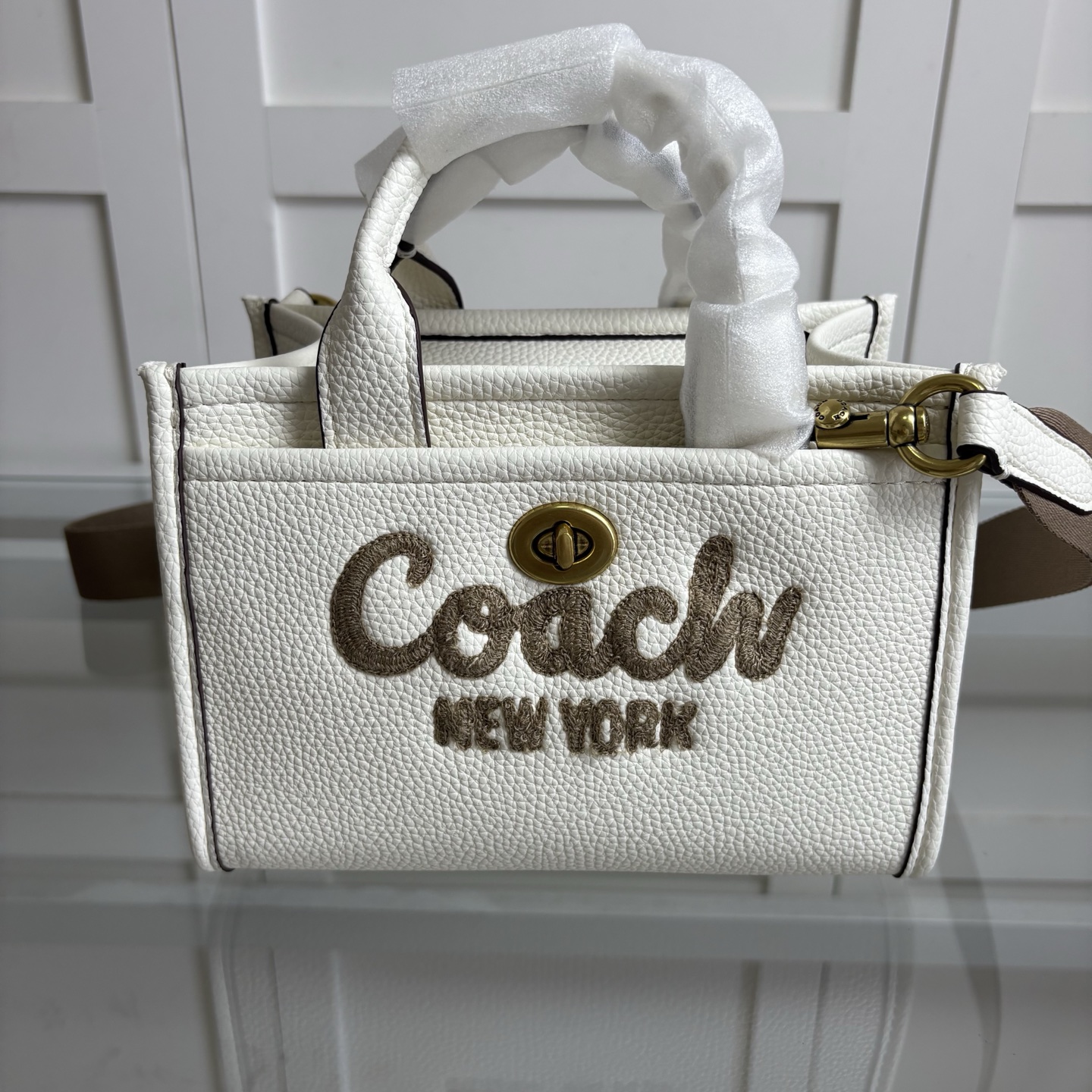 COACH 蔻驰 CARGO 20号トートバッグ 手提げ・斜め掛け ブラック