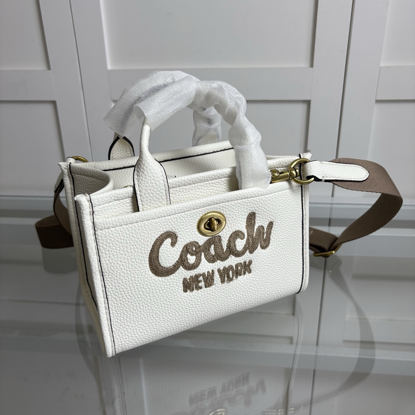 COACH 蔻驰 CARGO 20号トートバッグ 手提げ・斜め掛け ブラック