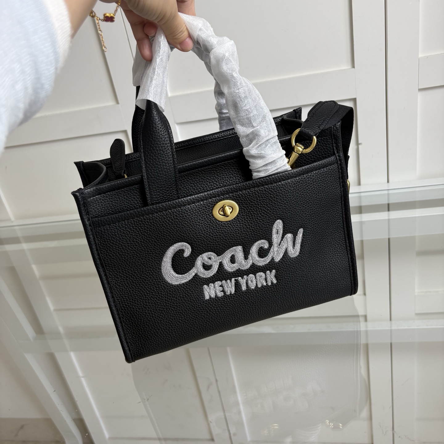 COACH 蔻驰 レディース CARGO 20号 トートバッグ ブラック