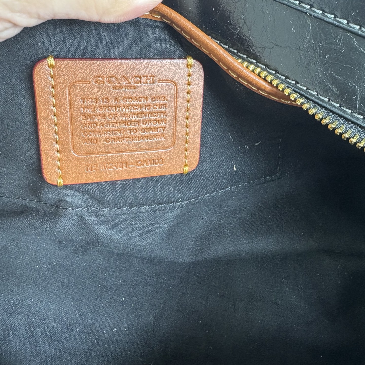 COACH EMPIRE CARRYALL 34号手袋単肩包 ブラック