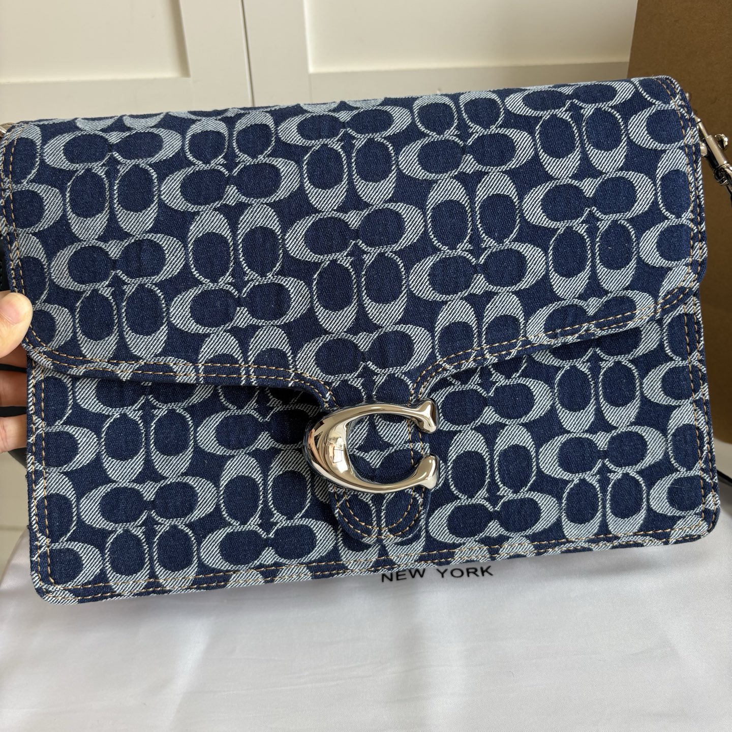 COACH 蔻驰 レディース チェーン タビー 30 ショルダーバッグ 老花