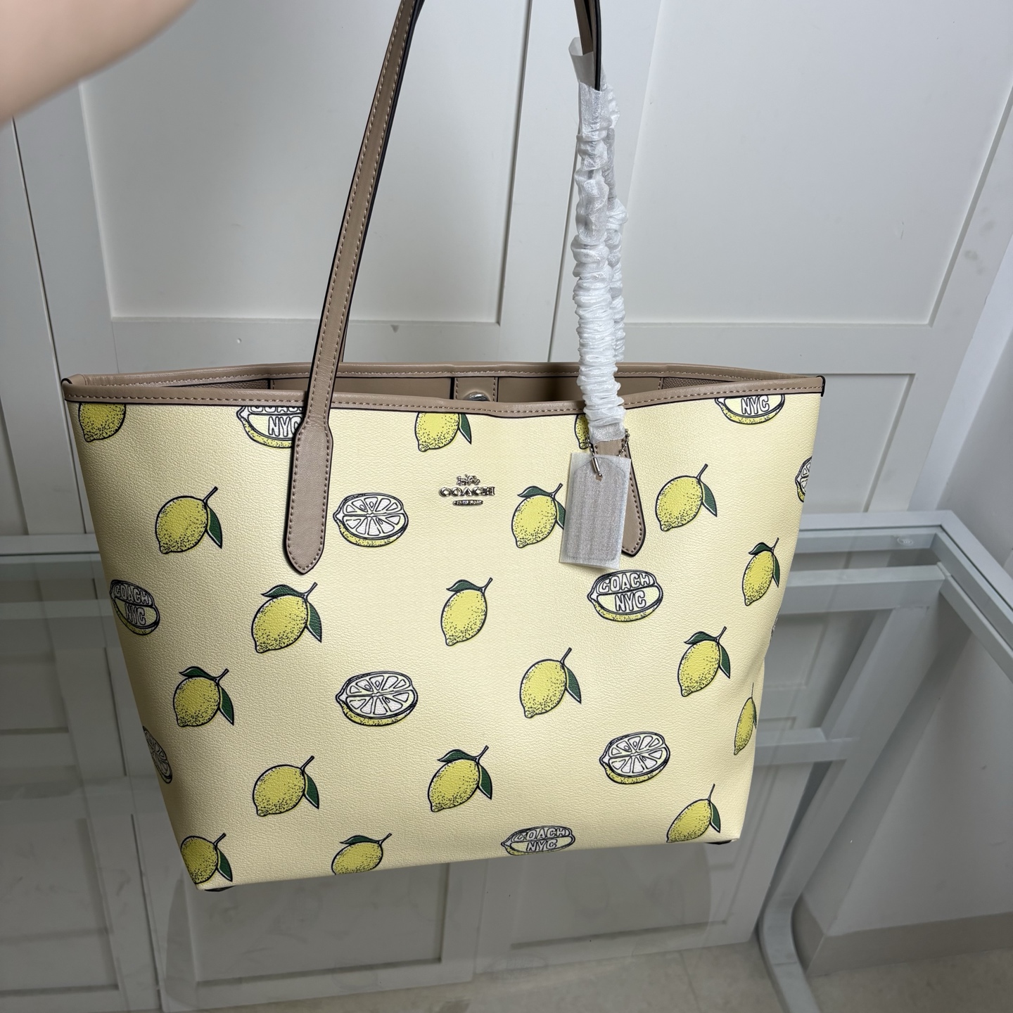 COACH托特包大容量シティ33単肩斜挎バッグ