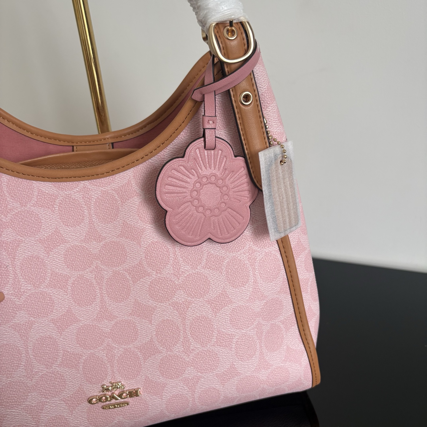 COACH pure original new women's bag Erin genuine leather PVC classic presbyopic shoulder fish mouth bag armpit bag new fashion! Size 31*26*14cm