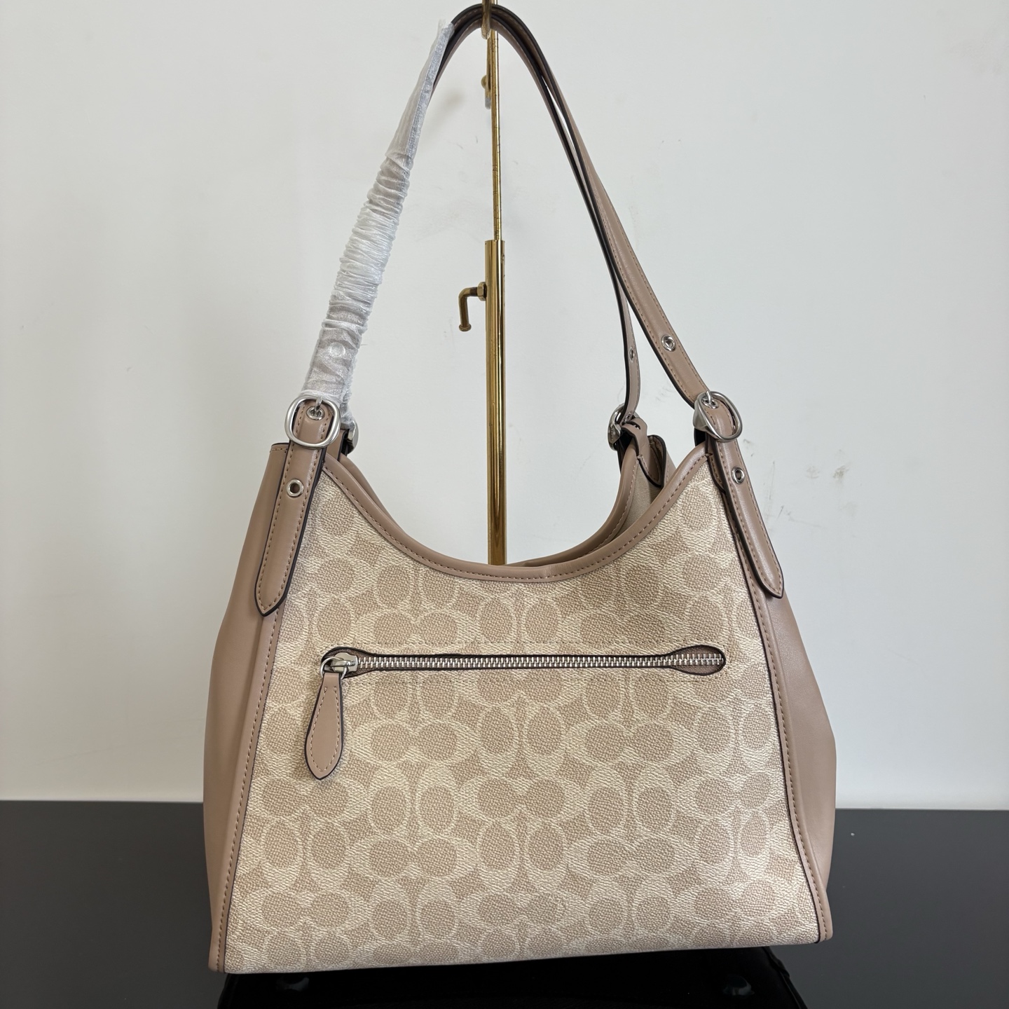 COACH pure original new women's bag Erin genuine leather PVC classic presbyopic shoulder fish mouth bag armpit bag new fashion! Size 31*26*14cm
