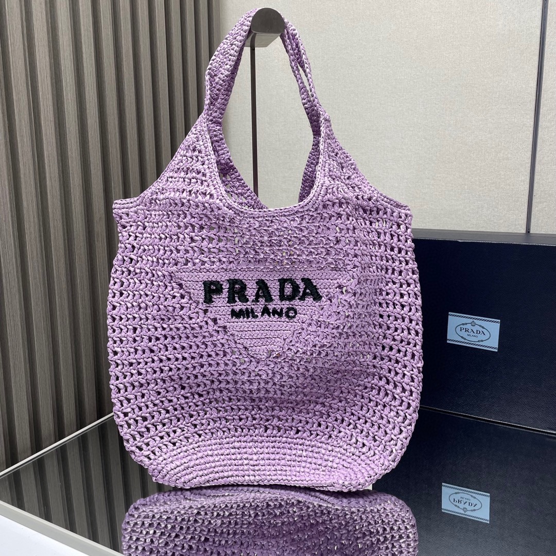 Prada spiegelkwaliteit
 Tassen Tote Tas Borduurwerk Raffia Zomercollectie Strand